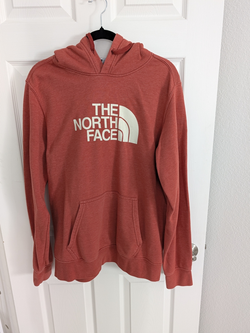 The North Face Men's Red Zip-Up Hoodie Sweatshirt